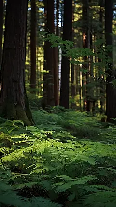 Sunbeams Through Leaves