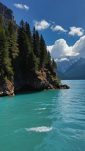 Crystal-Clear Mountain Scene