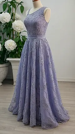 Blue Floral Frock Outfit:  Ready to Blossom!