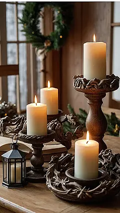 Sparkling Christmas Candles