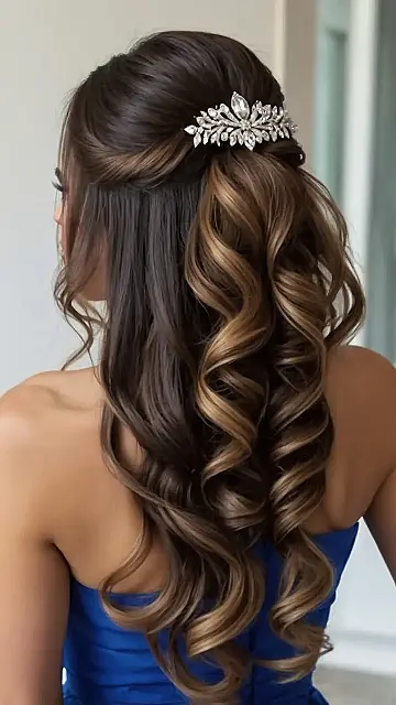 Half Up, Fully Stunning Bride