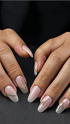 Mani with a French Twist
