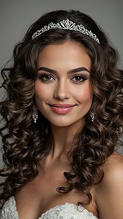 Wedding Glam: Curly Crown