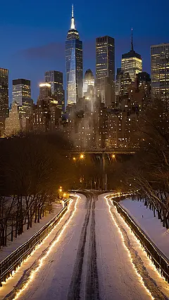 NYC Christmas Lights:  Taxis of Tinsel