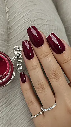 Crimson Kiss Nails