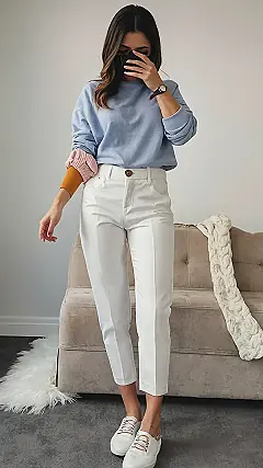 Casual Classy & Chic:  Sneakers & Sweaters: