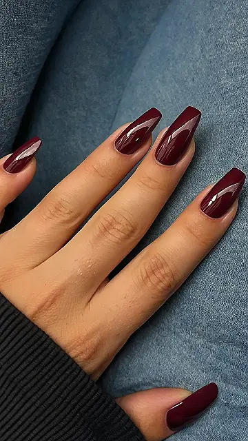 Golden Merlot Manicure