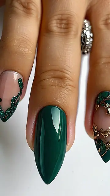 Jewel-toned Nails