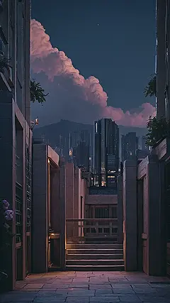 Cosmic Pine Dreamscape