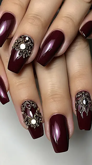 Glitzy Burgundy