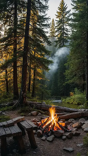Campfire Glow Up: Nature’s Chill Spot