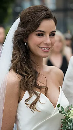 Layered Locks: Wedding Day Magic