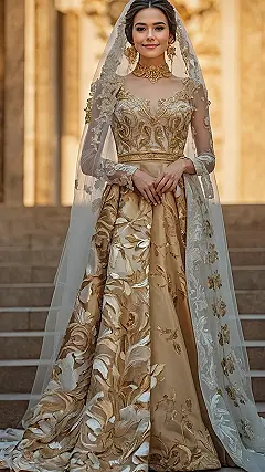 Golden Girl’s Gown