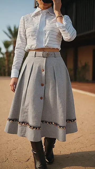 Casual Classy:  She’s Got That Skirt Game On Lock: