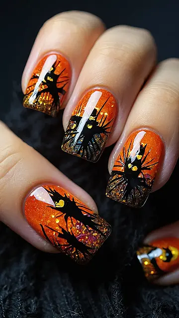 Spooky Scarecrow Nails!: