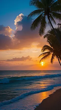 Palm Sunset Paradise