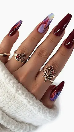 Flamboyant Fall:  Coolest Season Nails
