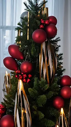 Fiery Christmas Tree