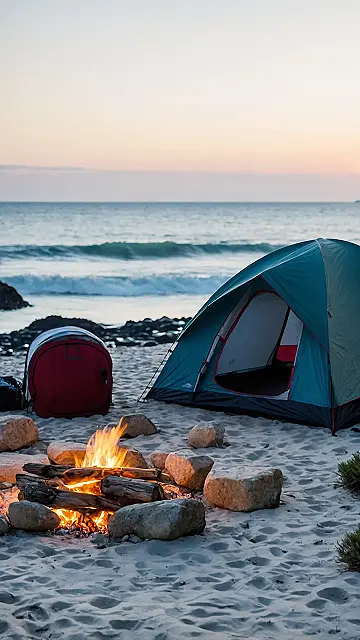 My Camping Adventures by the Sea