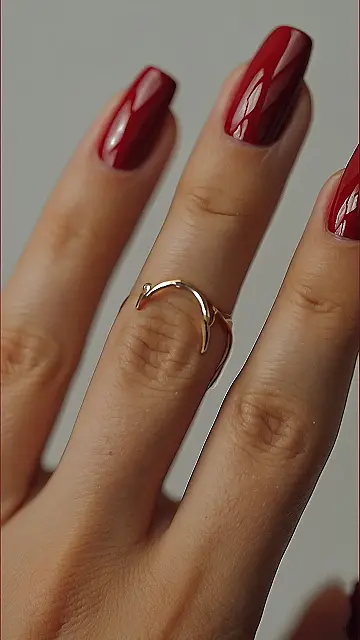 Ring Around the Rosie (and a Red Mani)