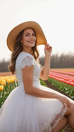 Strutting Through Petals