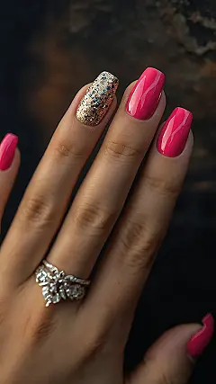 Pink Perfection with a Touch of Sparkle!