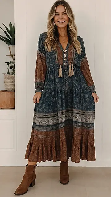 Cozy Boho:  Autumn’s Style Sanctuary