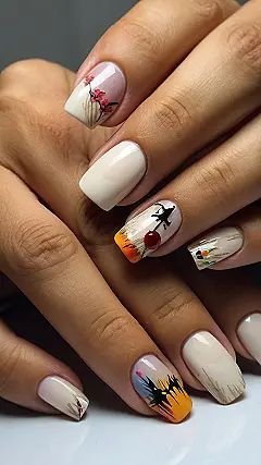 Scarecrow Nails: Fall Fashion for Your Fingers!: