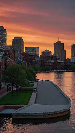 Sunset’s Peaceful Boston