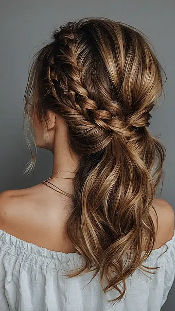 Half-Up Happiness for Mid-Length