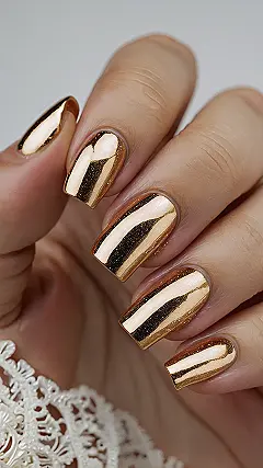 Gilded Nail Tips