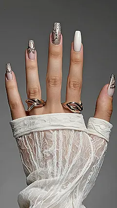 Lavender Bloom Nails