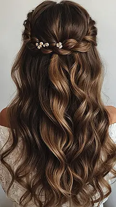 Bridesmaid Hair Aims High
