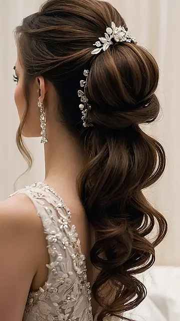 Romantic Half-Up Waves