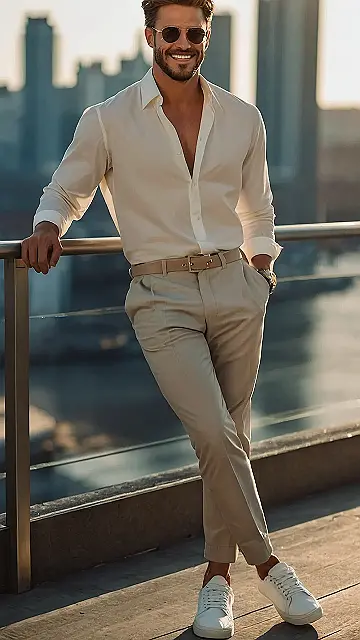 Groom’s Winning Look