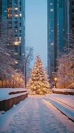 Snow Kissed Canvas