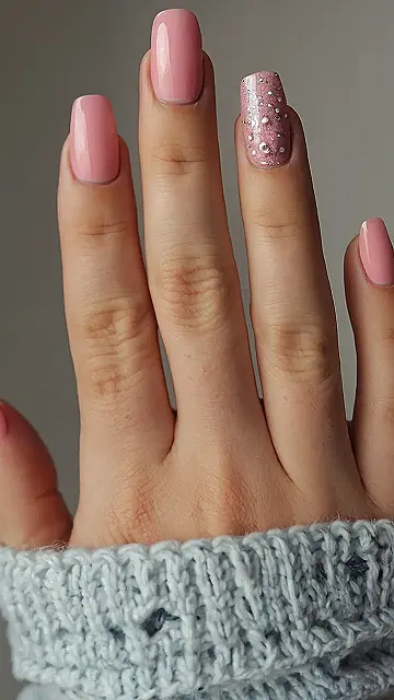 Pink Shimmer: Sweater Weather Glamour