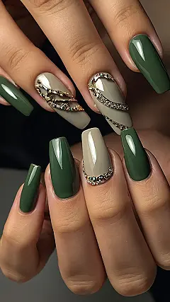Green with Envy Nails