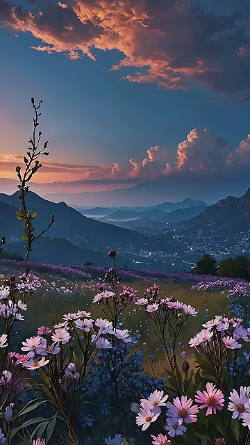 Floral Sunset Dreams