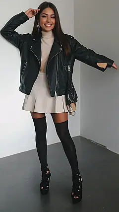 Leather & Lace: Fall’s Edgy Glamour