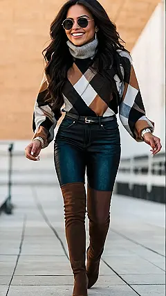 Plaid, Boots, & Smiles: Fall Fashion