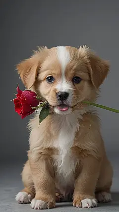 Rose-Tinted Puppy Love