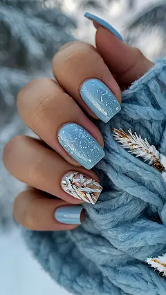 Holly & Ice Nails