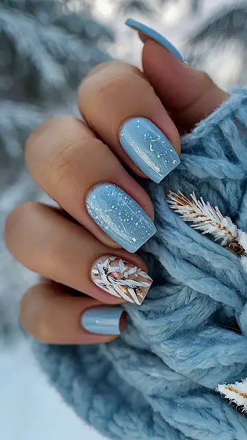 Holly & Ice Nails