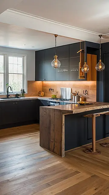 Gray Day, Cozy Kitchen