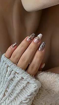 Glam Holiday Nails
