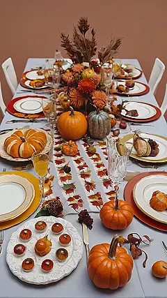 Pumpkin-Spiced Perfection: Thanksgiving Tablescapes that Will Make You Gobble!