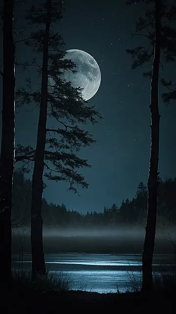 Moonlit Serenity Wallpaper