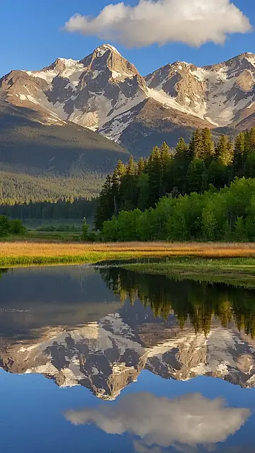 Crimson Sunset Peaks