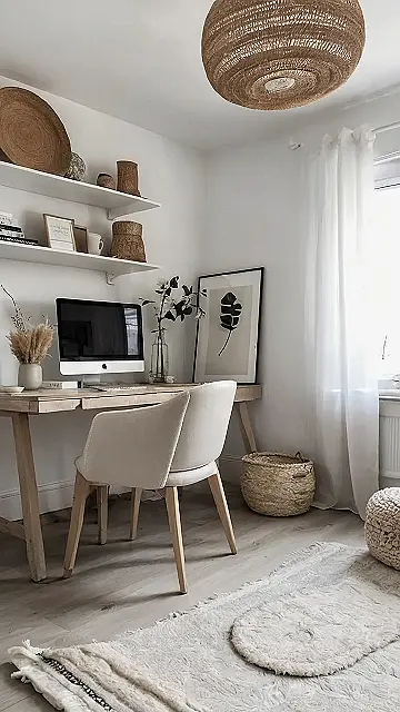 Chic Workspace: Scandinavian Home Office